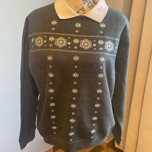 Feathers Petite Snow Sweater